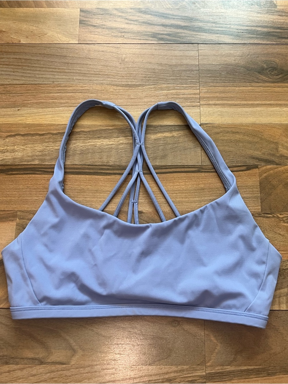 Light Lavender CRZ Yoga Strappy Sports Bra